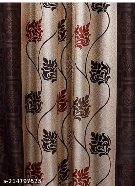 printed door curtain of 2piece 4x7 feet