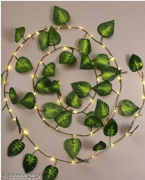 7 Feet Enchanting Money Plant Home Décor String Light, Battery Powered Copper Lights(30 LED, Warm White)