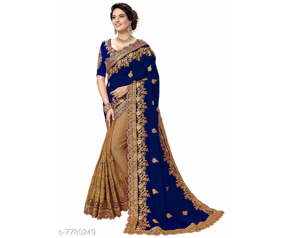 Trendy Embroidery Saree