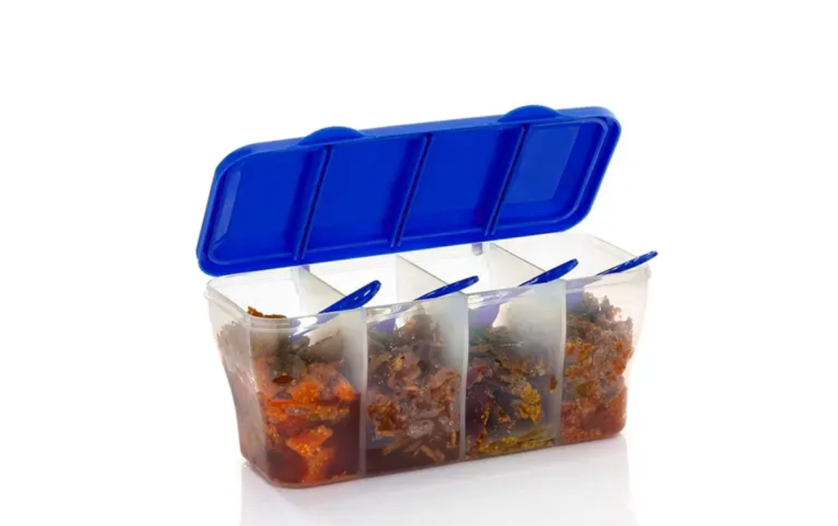 Food Container 4 in 1 Transparent (BUY 1 GET 1 FREE) ( FREE VEG PEELER) - free delivery