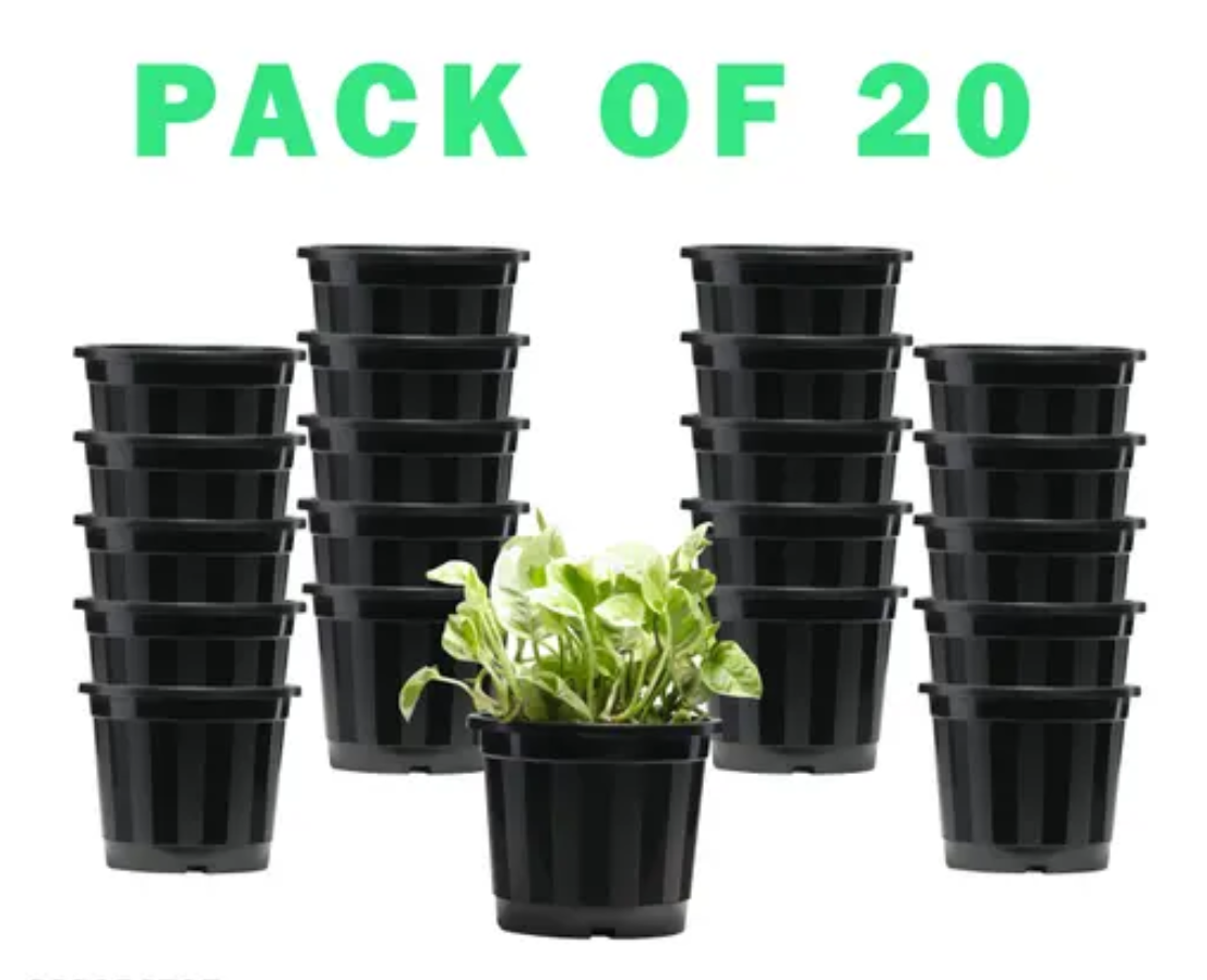 Nursery Flower Pots - 5.5 Inch Planter 20 pcs, For Home , Indoor , Blacony & Outdoor Gardening