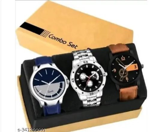 Mens watch combo ( pack of 3 watches )